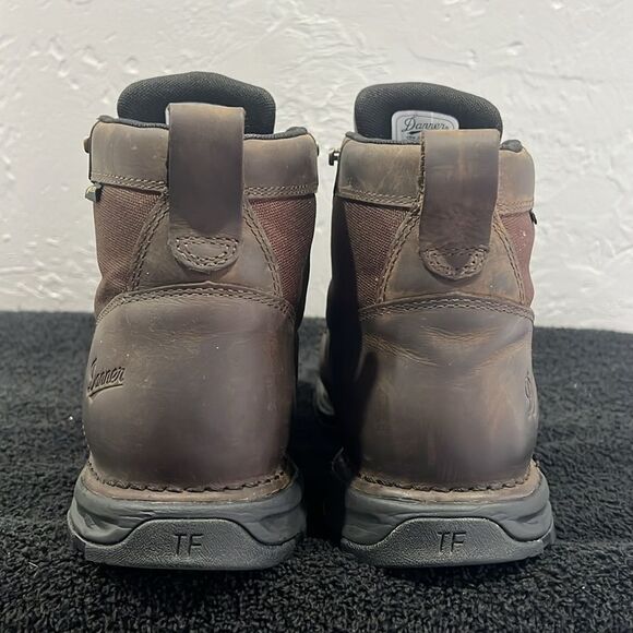 🔥 DANNER SHARPTAIL 4.5" Lace Up Hunting Hiking Work BOOTS Dark Brown Men Sz 10. - Picture 6 of 15